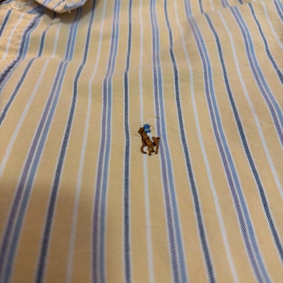 Ralph Lauren Men's Yellow Striped Shirt size L - Picture 5 of 6